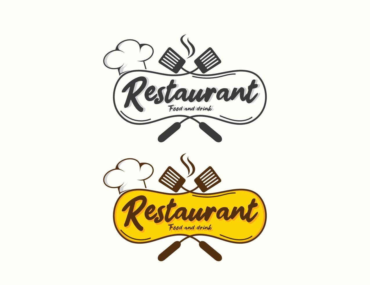 restaurant logo ontwerp logo vector