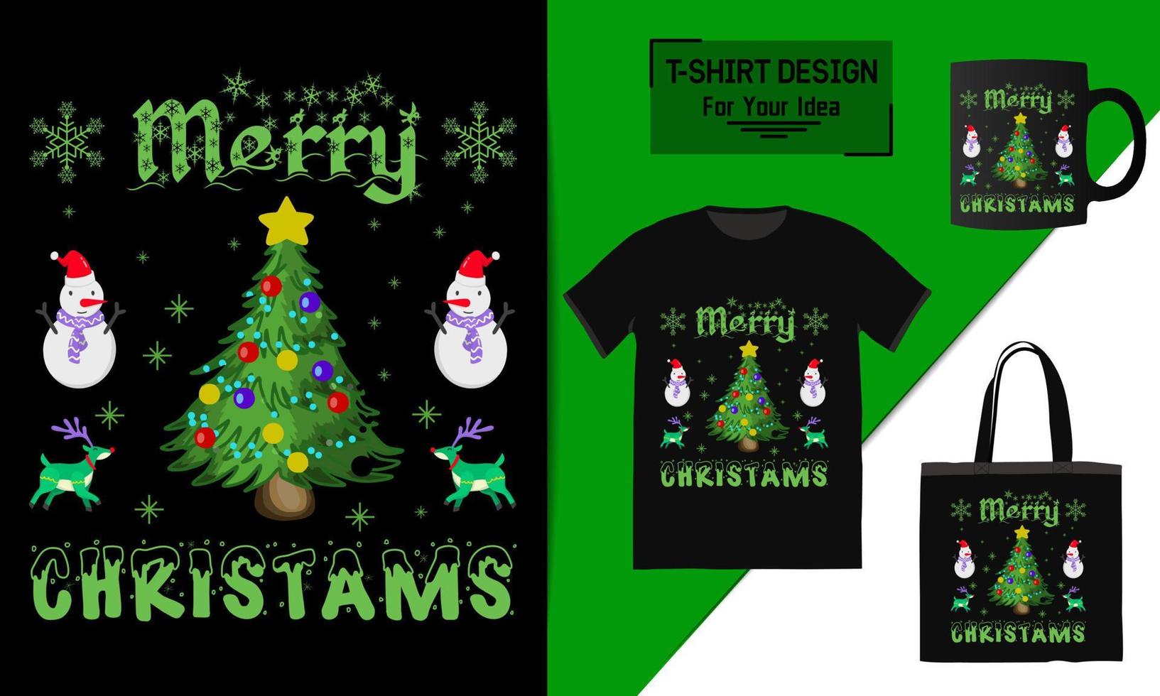 merry christmas belettering citaat, kerst t-shirt ontwerp, typografie vector een mok, en grappige kerst klaar om af te drukken