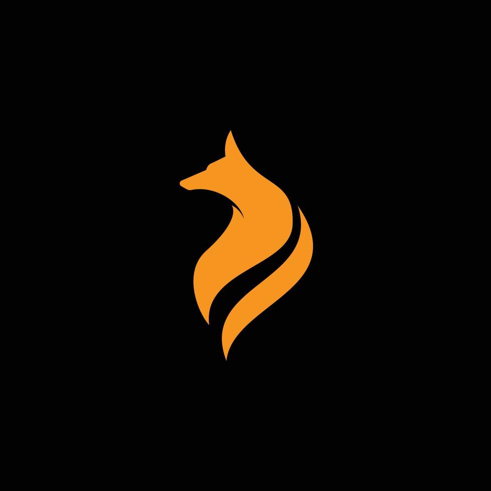 logo vector wolf oranje