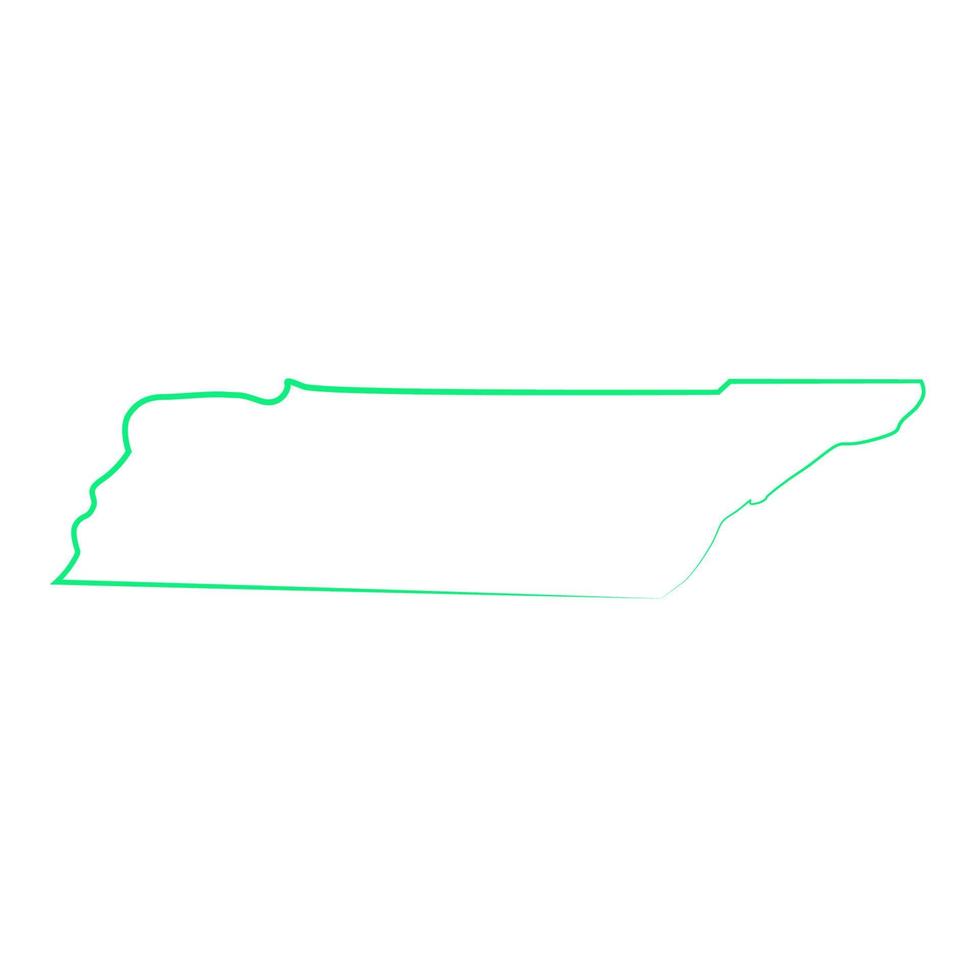 tennesse kaart geïllustreerd vector