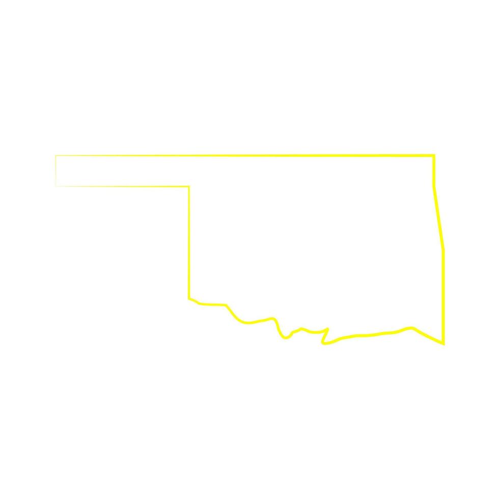 Oklahoma kaart geïllustreerd vector