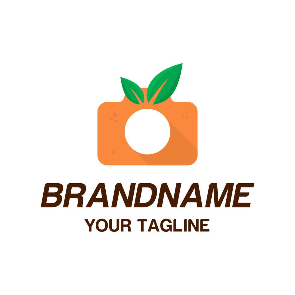 vectorafbeelding van oranje logo ontwerpsjabloon vector