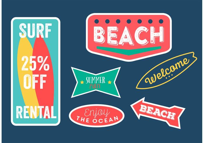 Vector Zomer Badges