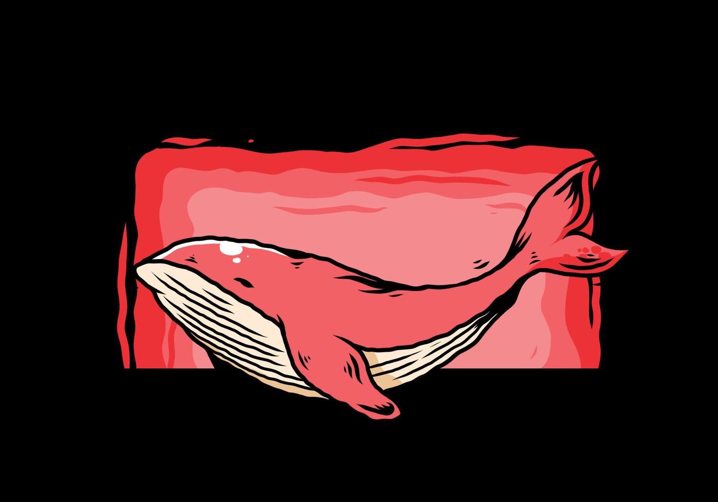 de grote walvis van de oceaan illustratie vector