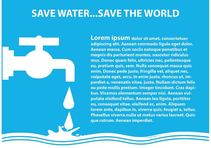 Water Illustratie opslaan vector