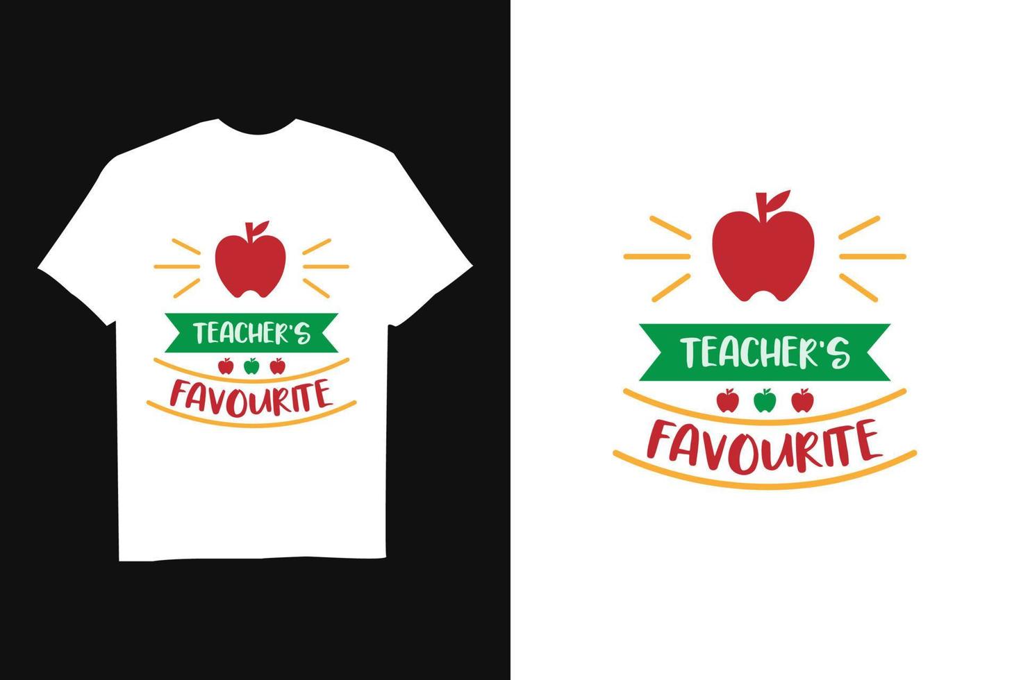 gelukkig lerarendag t-shirtontwerp vector