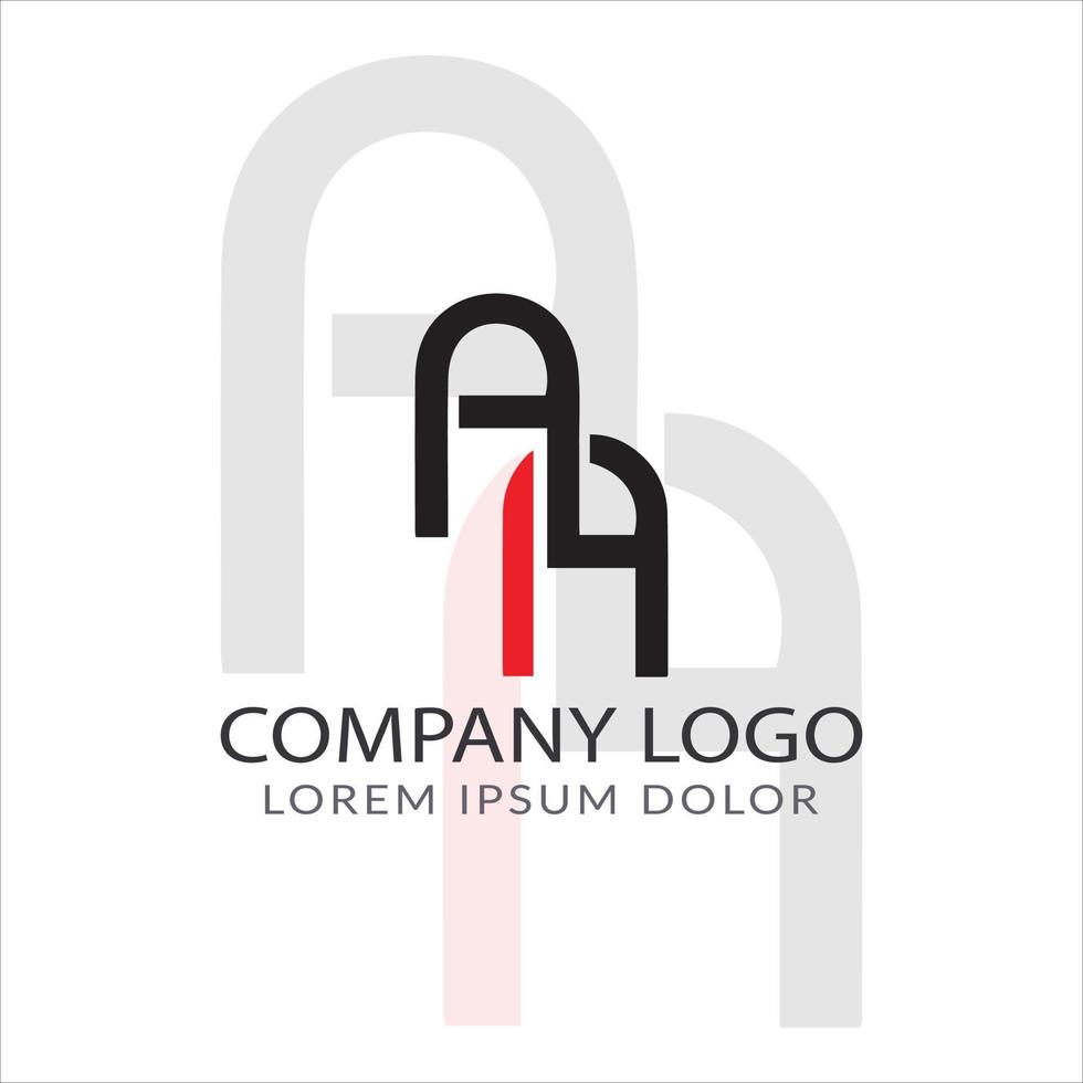 letter een logo-ontwerp vector