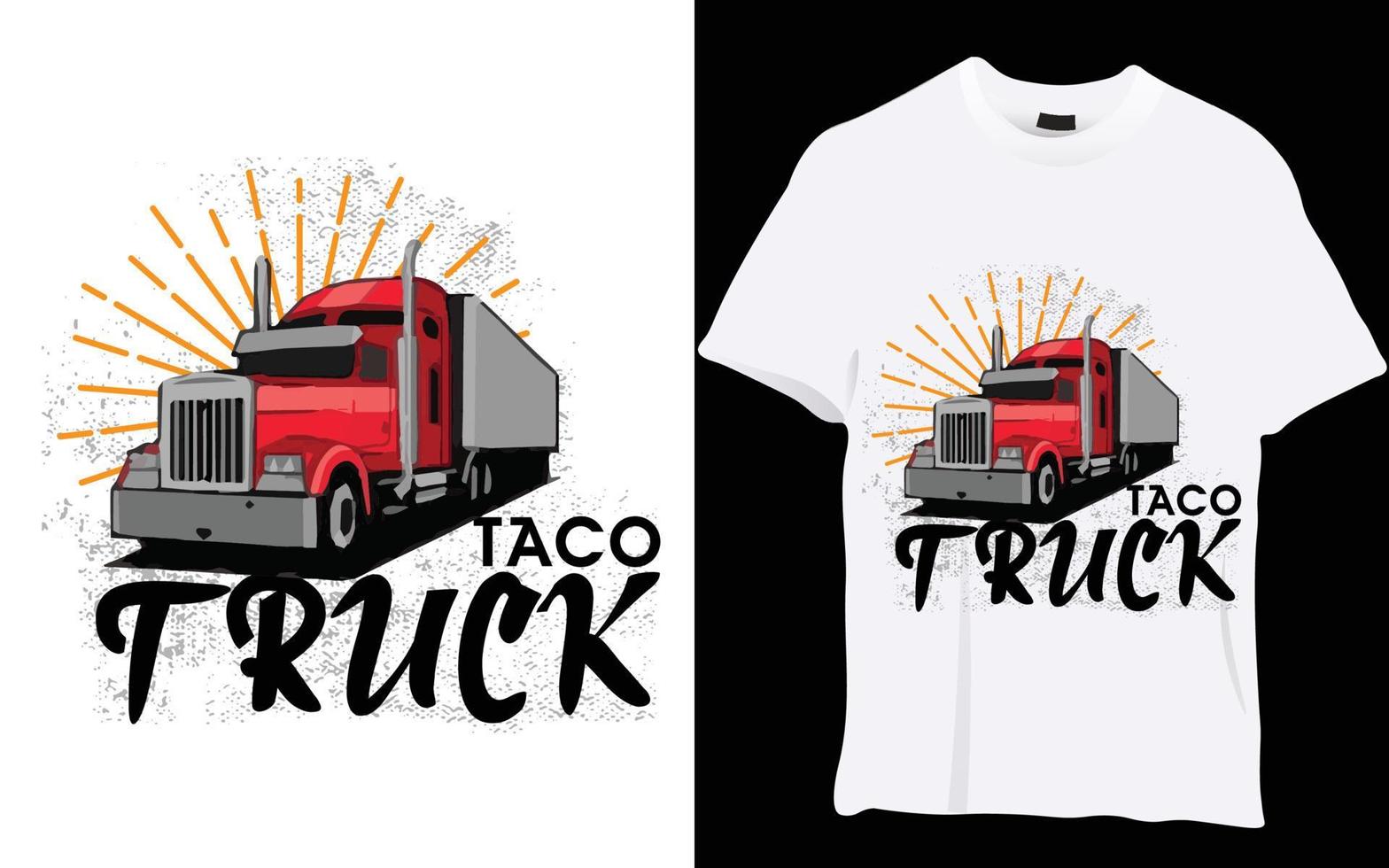 vrachtwagen t-shirt ontwerp vector