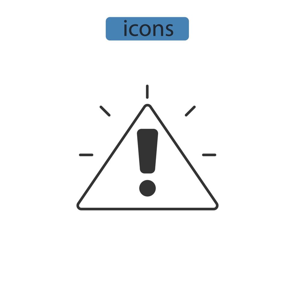 incident iconen symbool vector-elementen voor infographic web vector