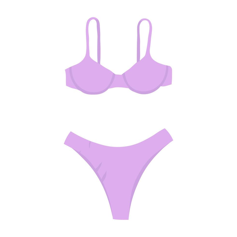 paars bikini badpak vector