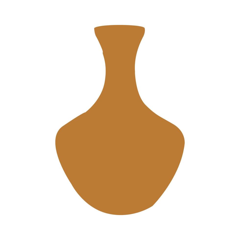 keramische vaas in boho-stijl vector