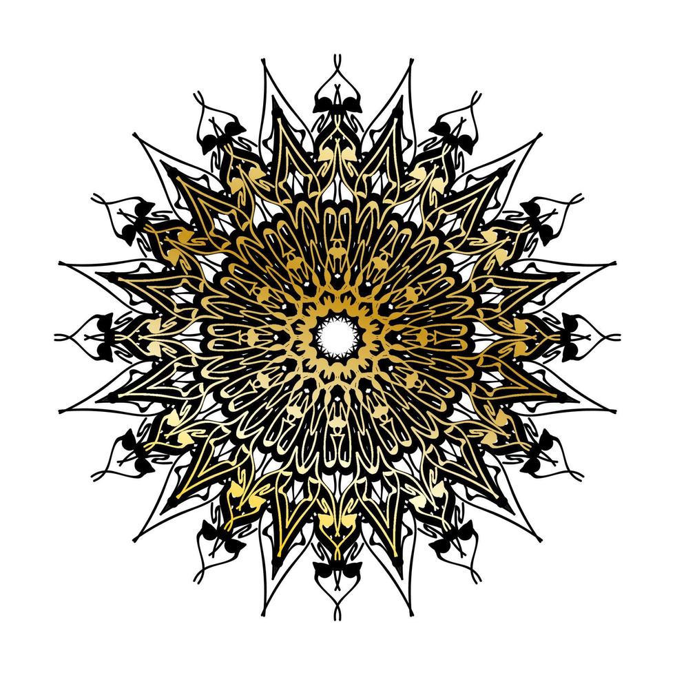 vector ronde abstracte cirkel. luxe mandala-stijl.