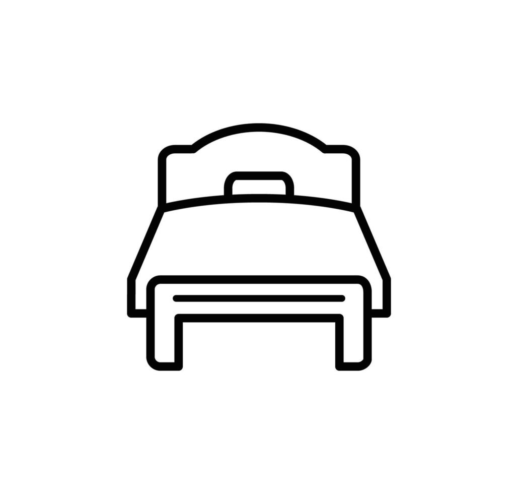 bed pictogram vector logo ontwerpsjabloon