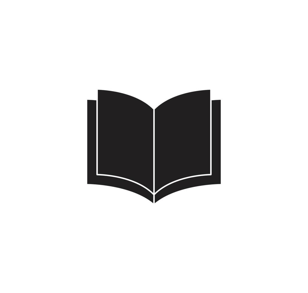 boek pictogram vector logo ontwerpsjabloon