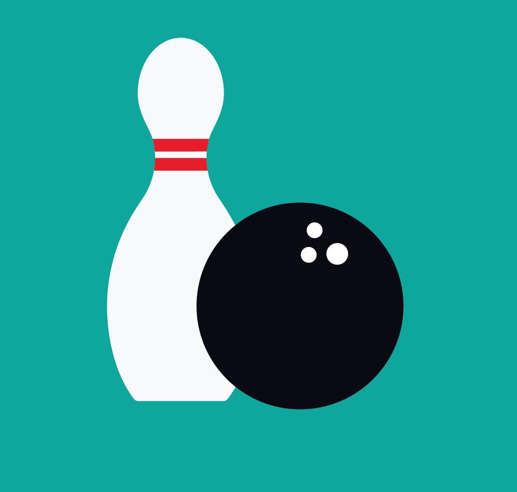 bowling pictogram vector logo ontwerpsjabloon