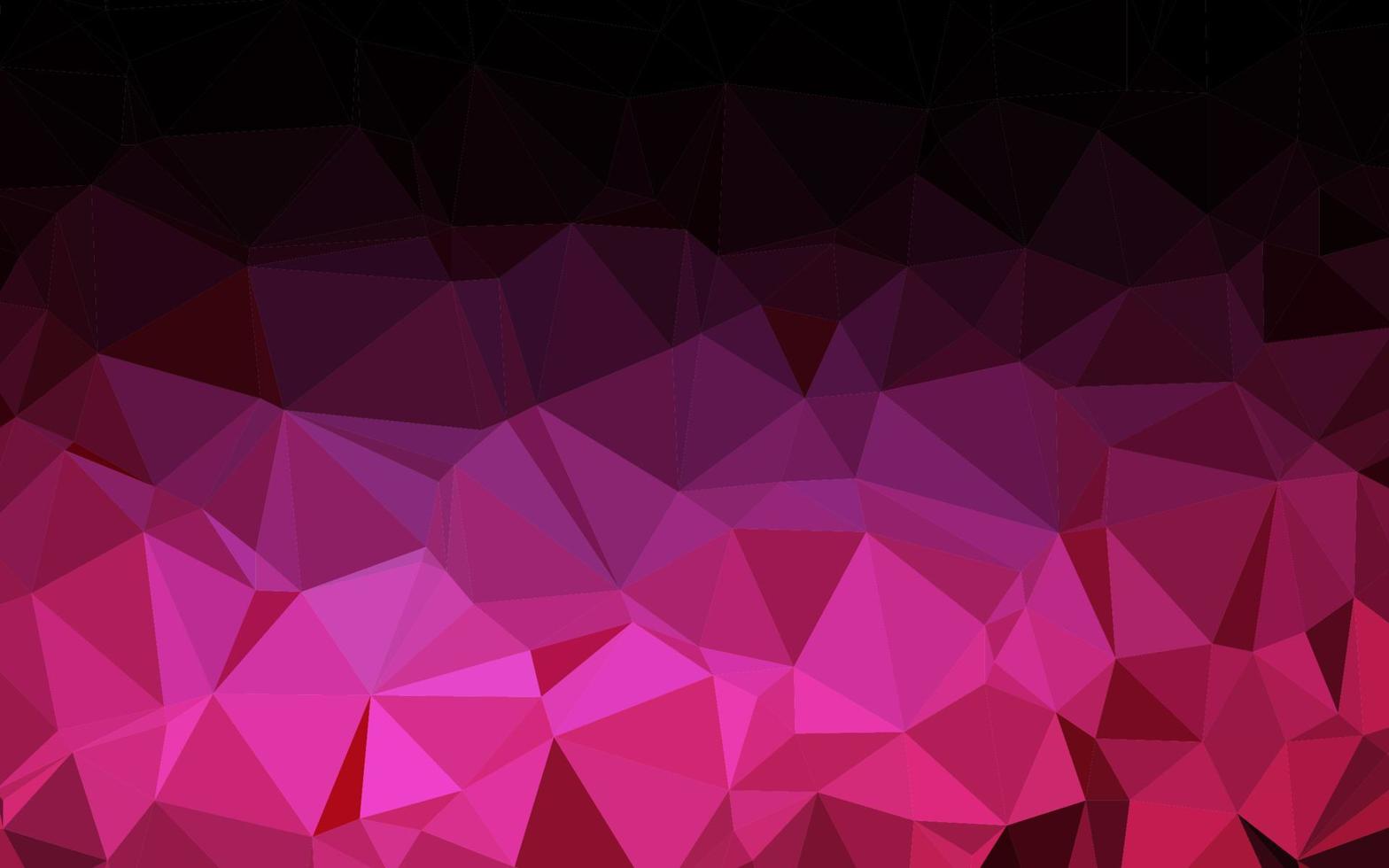donker roze vector glanzend driehoekig patroon.