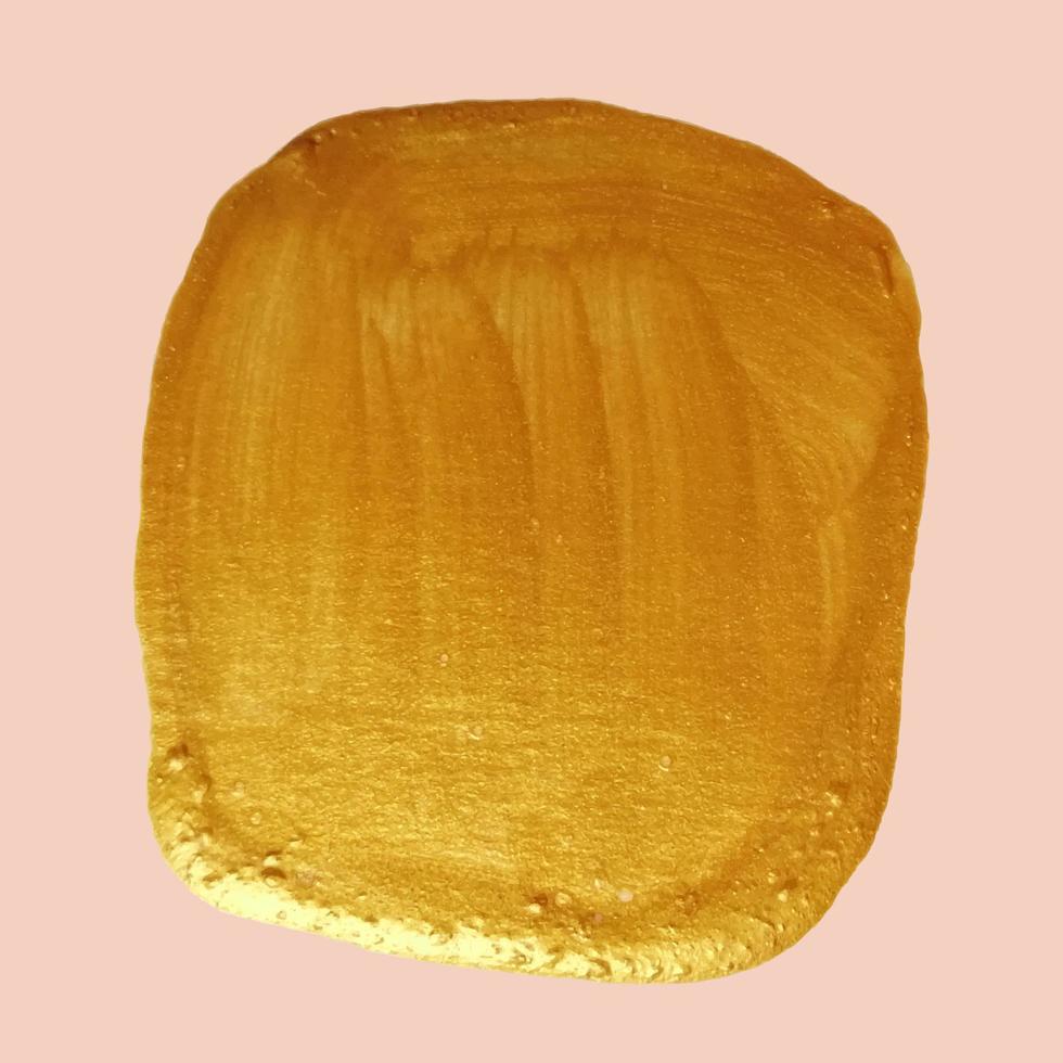 gouden textuur klodder verf vlek label. vector