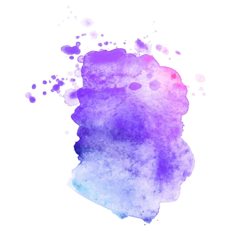 abstract geïsoleerde kleurrijke vector aquarel splash. grunge-element voor ontwerp voor een papieren. vector illustratie