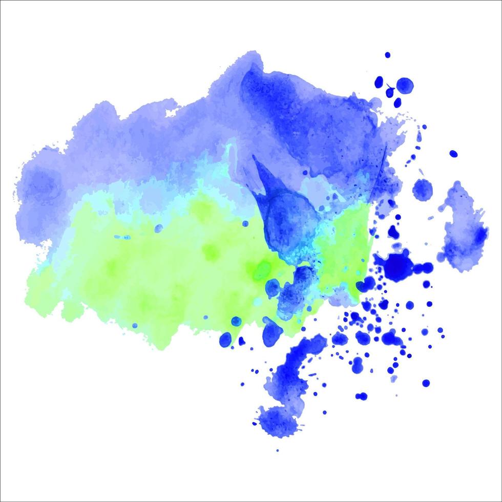 abstract geïsoleerde kleurrijke vector aquarel splash.