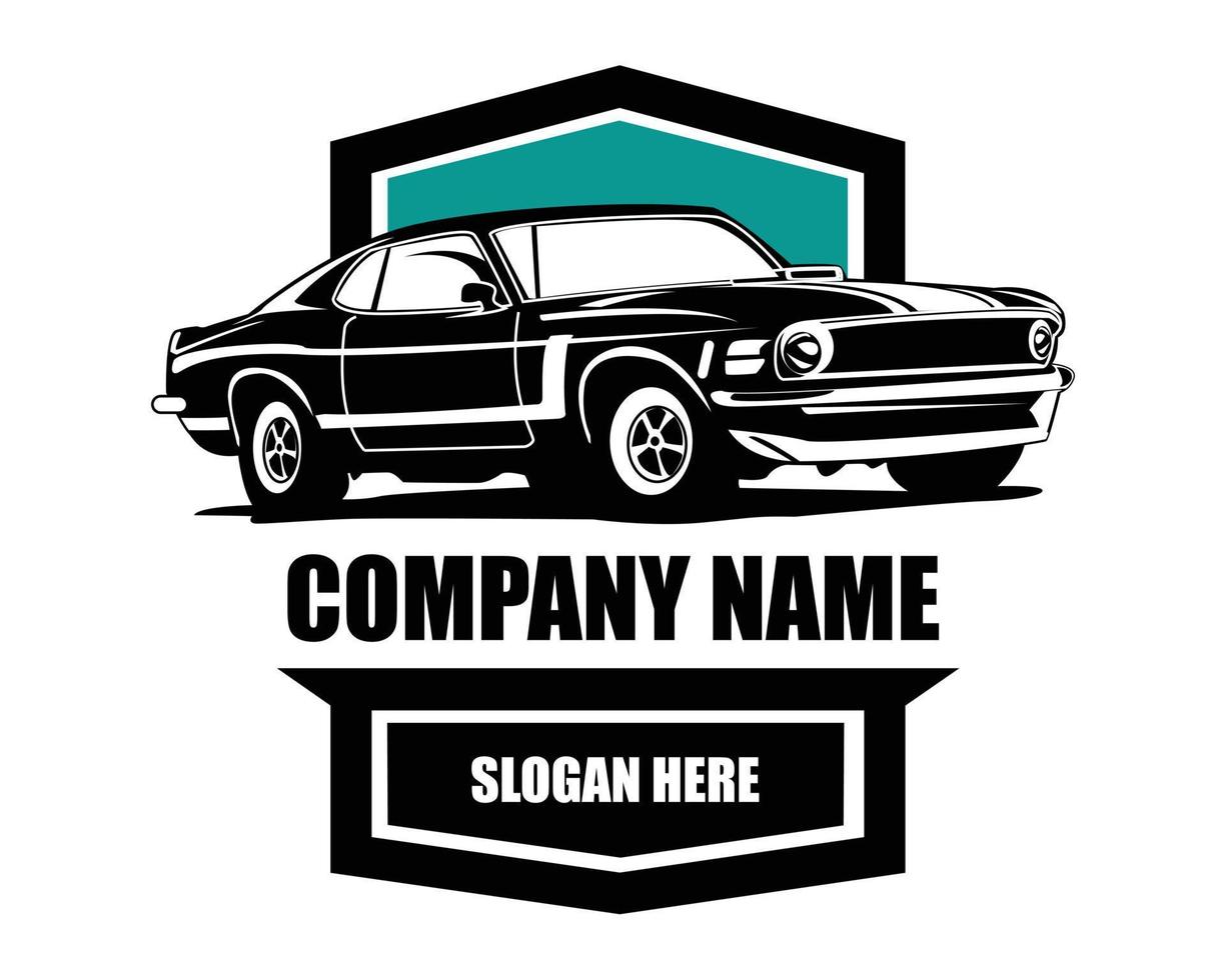 muscle car logo - vectorillustratie vector