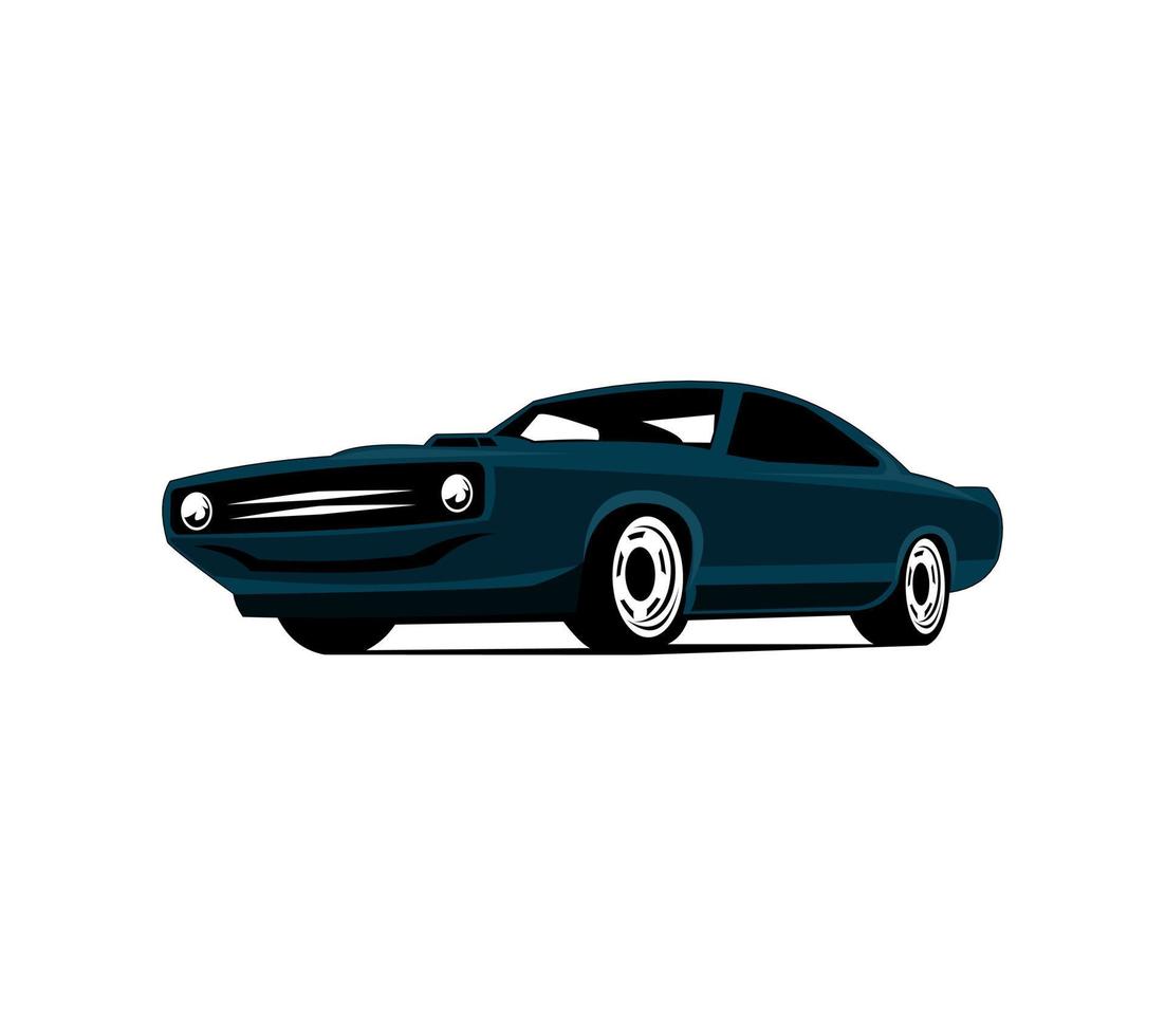 muscle car-logo voor uw bedrijf. geïsoleerde vector