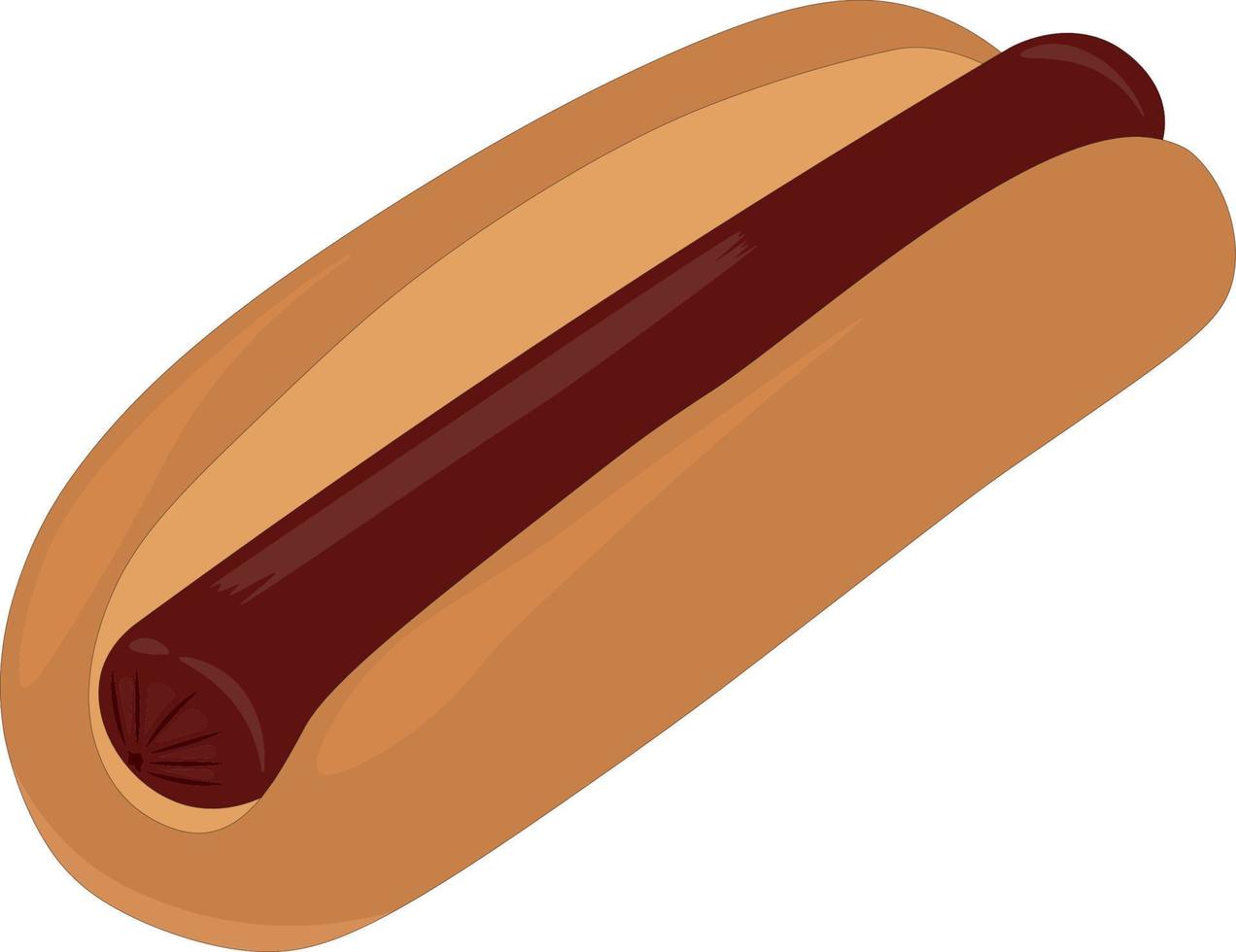 fastfood, hotdog vectorillustratie vector