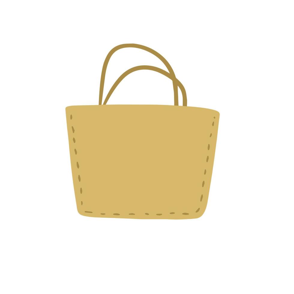 stoffen tas. stoffen eco shopper vector