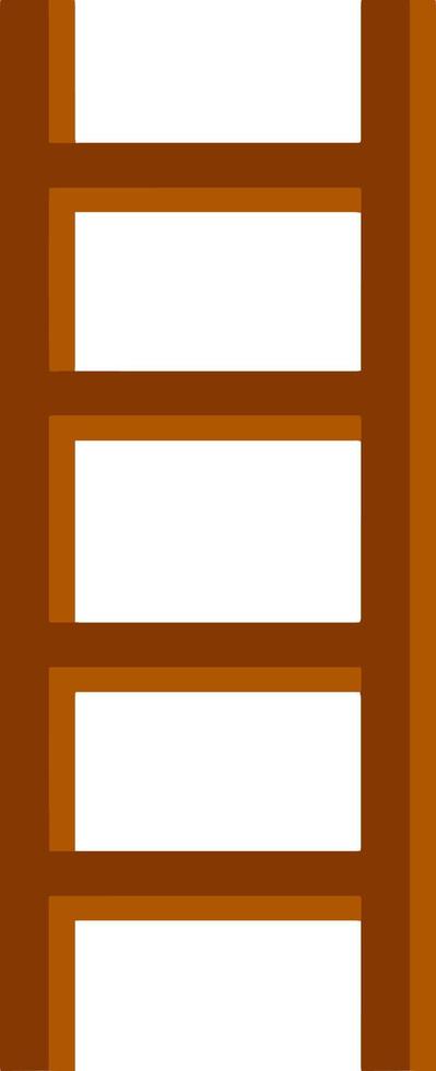 houten bruine trap. ga naar het hoogste niveau. vector