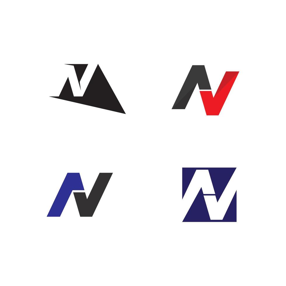 n logo lettertype bedrijfslogo bedrijf en letter eerste n ontwerp vector en brief voor logo