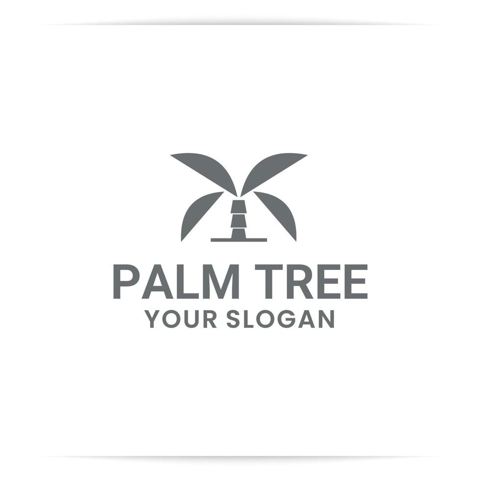 logo ontwerp palmboom vector