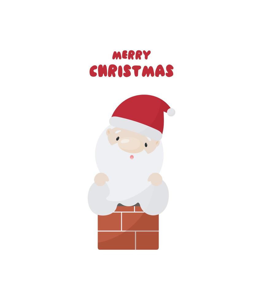 Kerstman. vectorillustratie in cartoon-stijl. vector