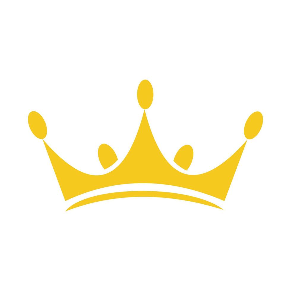 gouden koning kroon vector pictogram op witte achtergrond. mooi en elegant eenvoudig kroonsymbool. bewerkbare platte pictogram vector. eps10