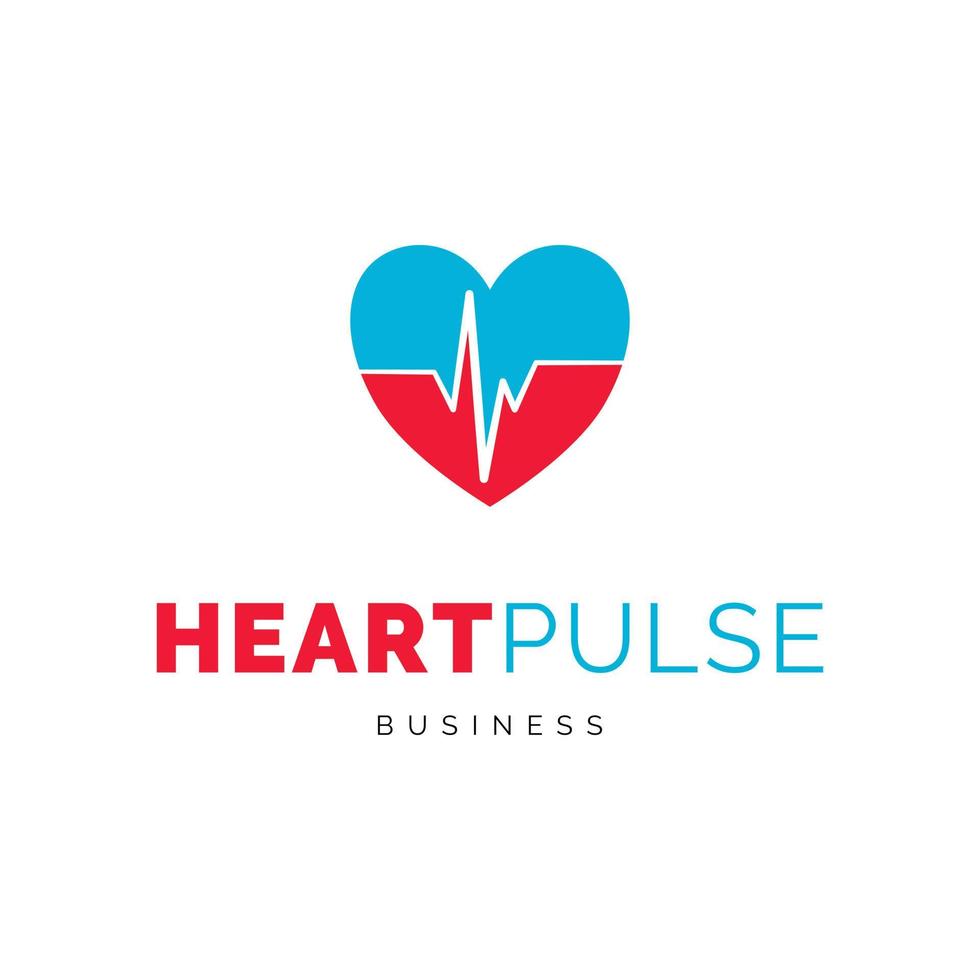 hart pulse pictogram vector logo sjabloon illustratie ontwerp