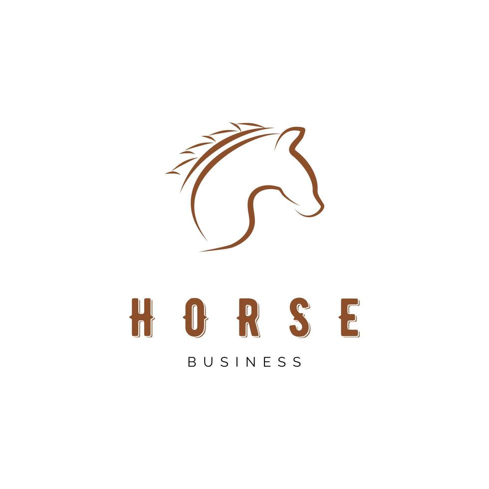 paard pictogram vector logo sjabloon illustratie ontwerp
