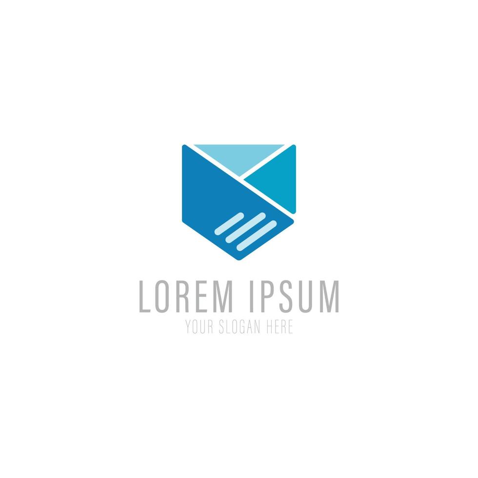 mail logo-ontwerp eenvoudig minimalis. vector