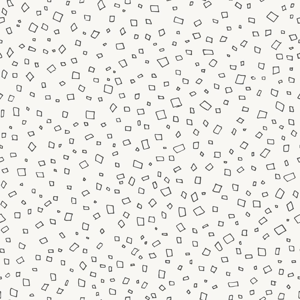 abstract doodle patroon. confetti hand getekende vector naadloze achtergrond. monochromatische eenvoudige herhalende print.