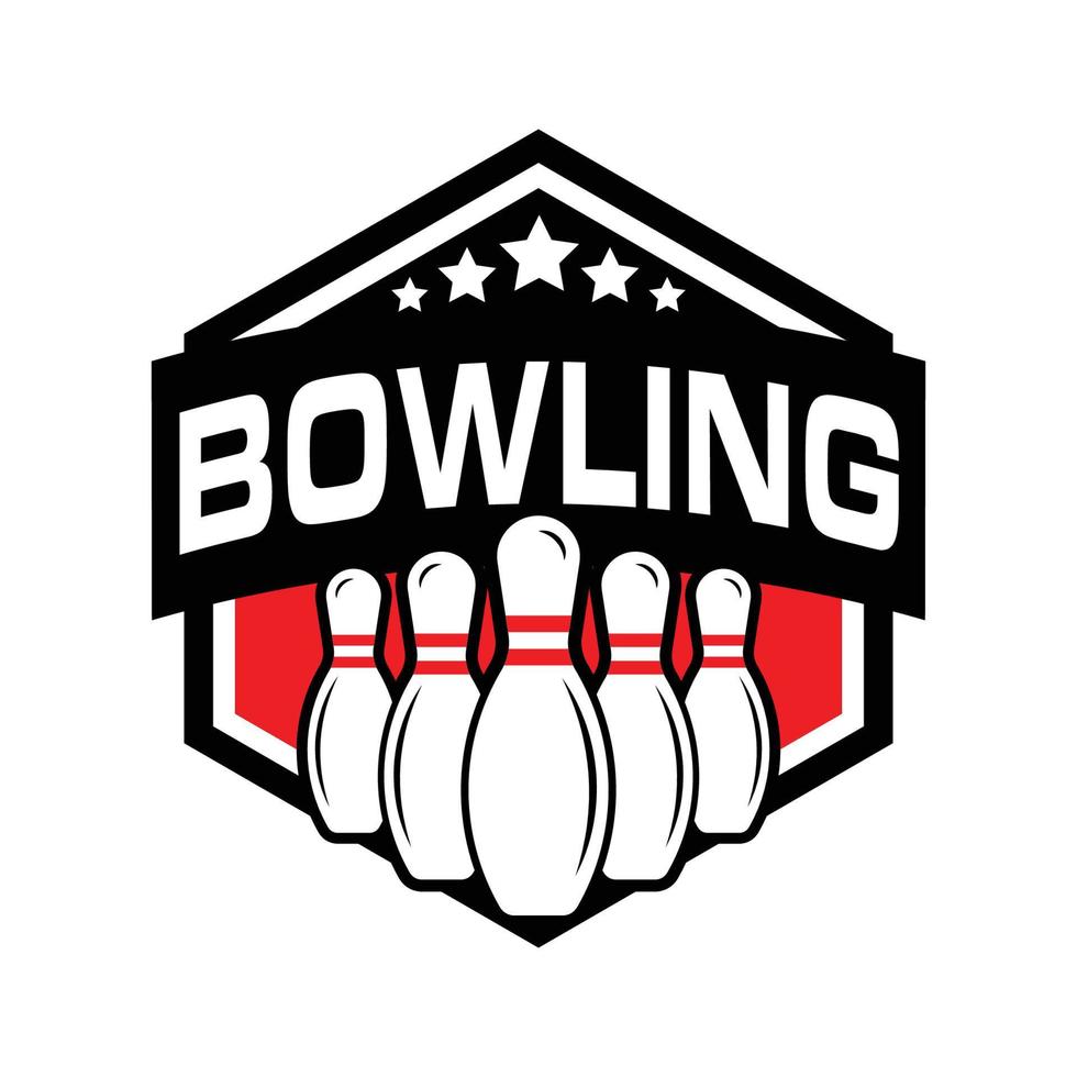 bowling logo ontwerp, sport logo vector