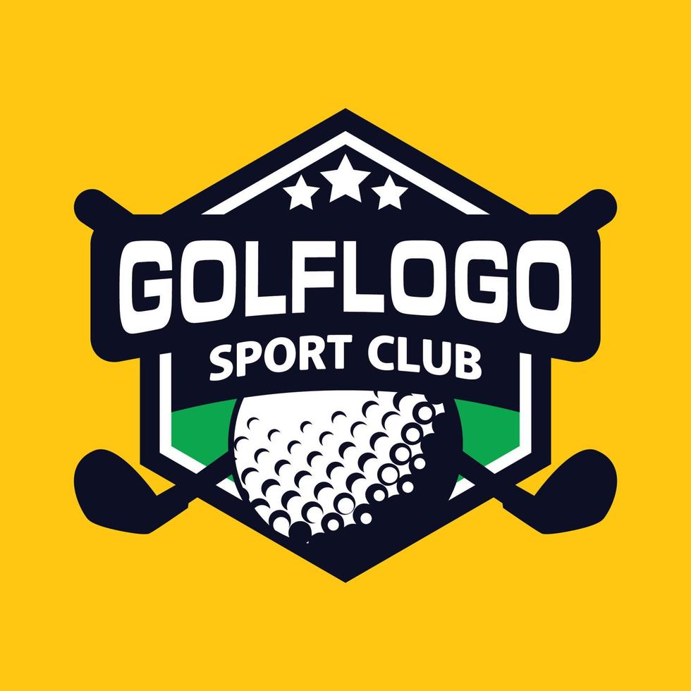 golf logo ontwerp, sport logo vector