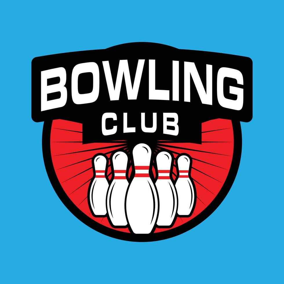 bowling logo ontwerp, sport logo vector