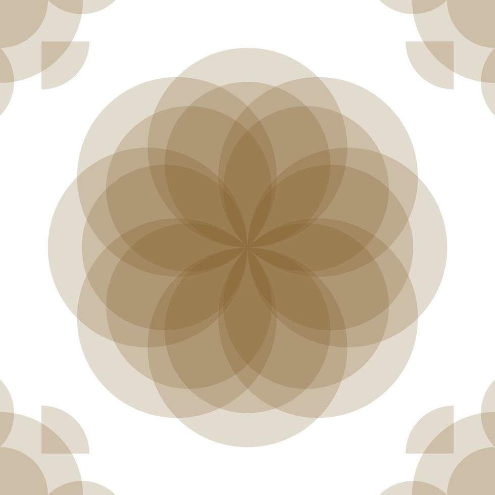 geometrische abstracte bloemen illustratie gratis vector background