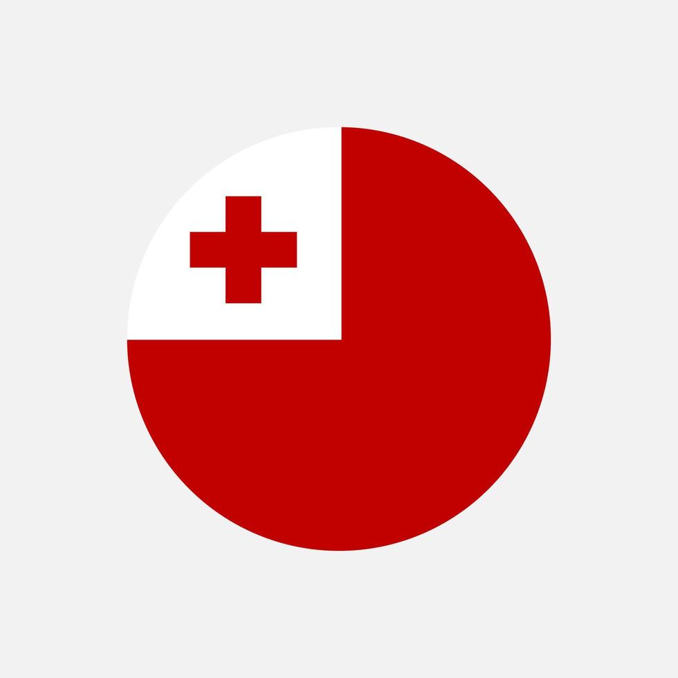 land Tonga. vlag van tong. vectorillustratie. vector