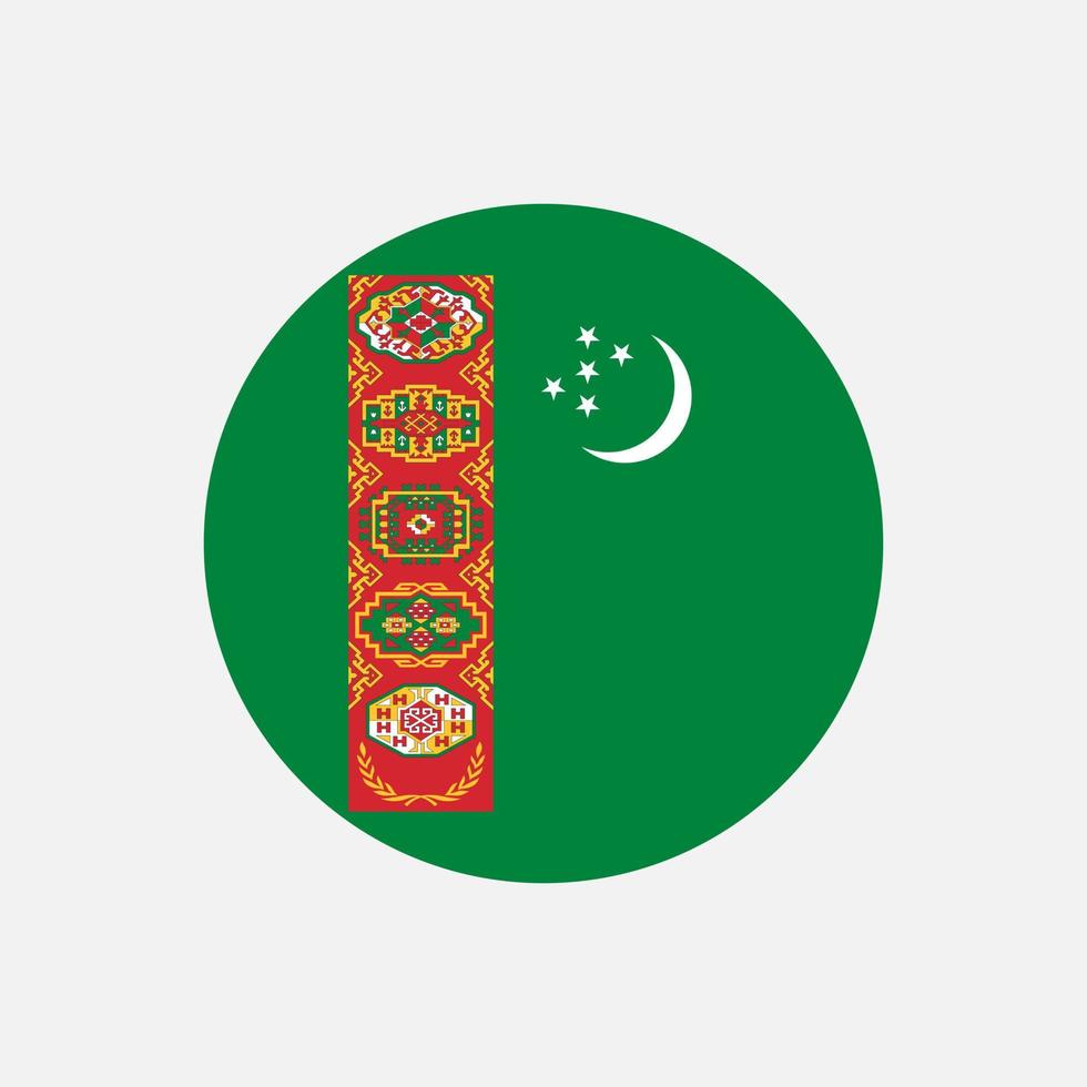 land Turkmenistan. Turkmenistaanse vlag. vectorillustratie. vector