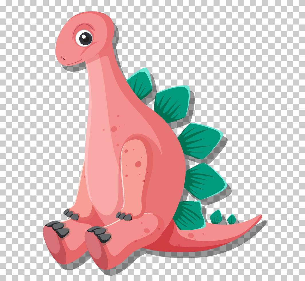 schattige stegosaurus dinosaurus geïsoleerd vector