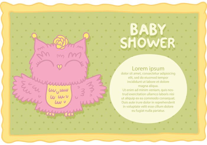 Gratis Baby Shower Vector