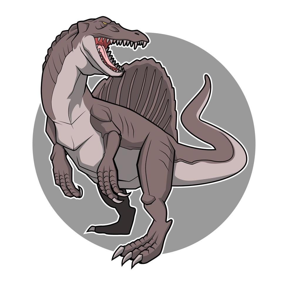 spinosaurus vector illustratie ontwerp goed voor t-shirt