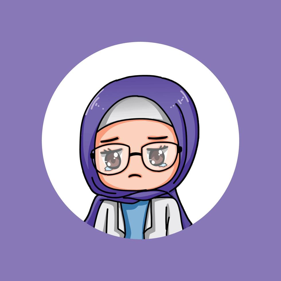 leuke vrouwen die hijab dragen vector