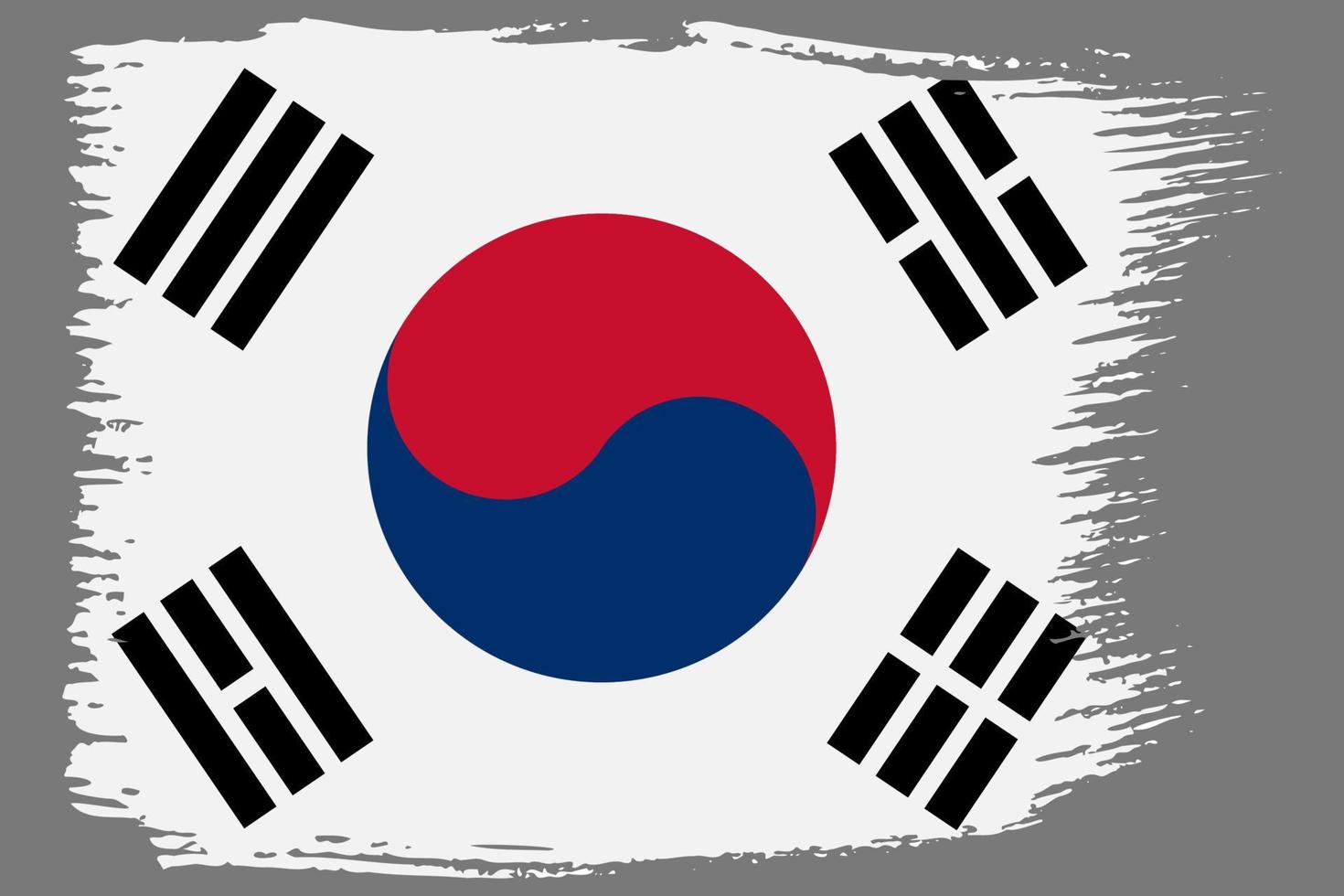 korea nationale vlag vector