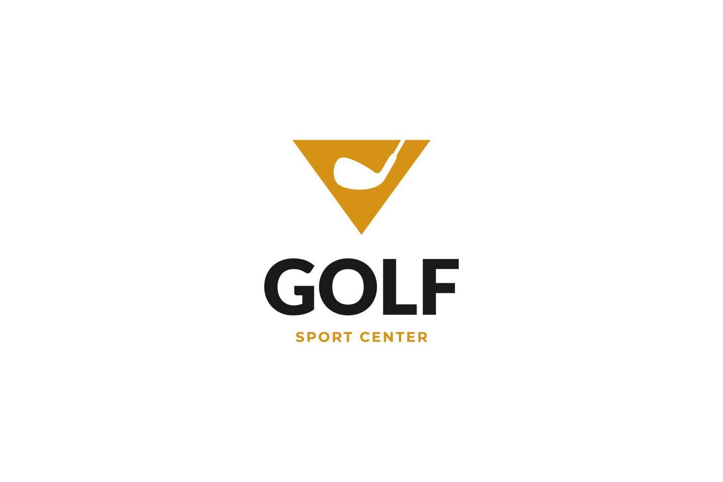 platte golfvleermuis logo vector pictogram illustratie ontwerp