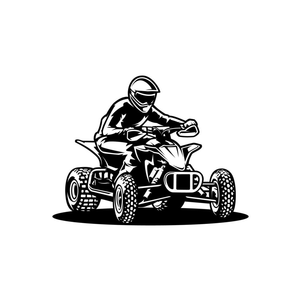 atv quad bike en extreme sport illustratie vector