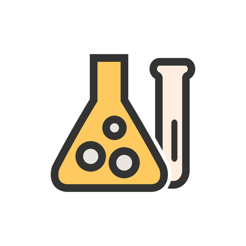 chemie gevulde lijn icoon vector